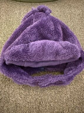 REI Plush Purple Kids Fleece Hat